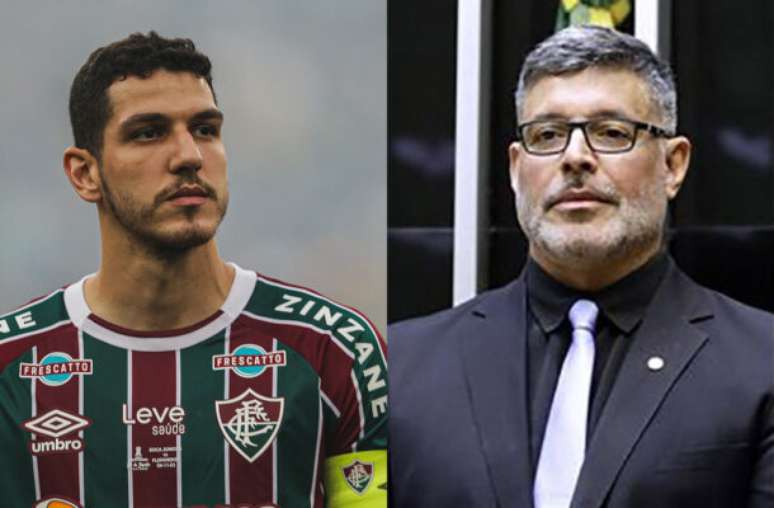 Fotos: LUCAS MERÇON / FLUMINENSE F.C. e Câmara dos deputados - Legenda: Nino processa ex-deputado Alexandre Frota