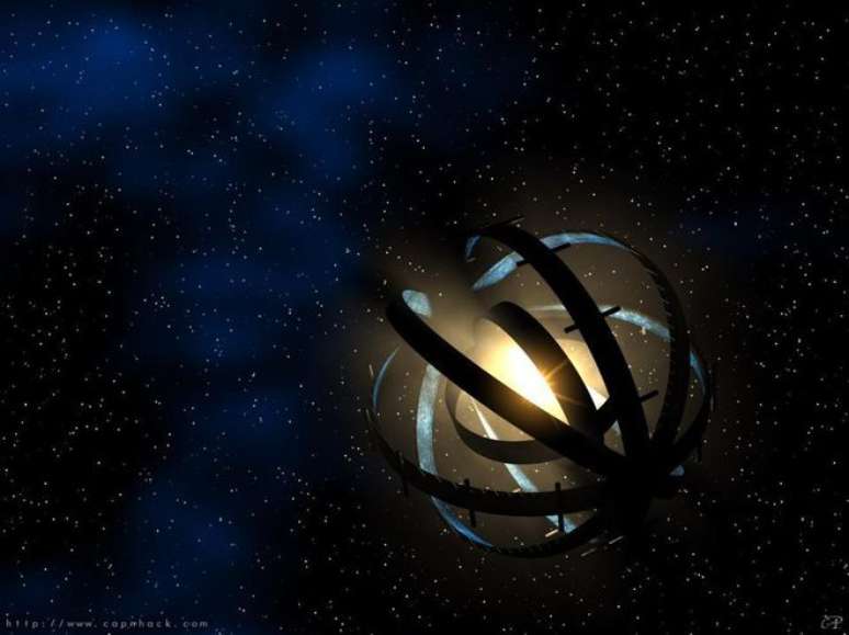 As esferas de Dyson permitiriam coletar a energia de estrelas (Imagem: Reprodução/Capnhack/Domínio Público)
