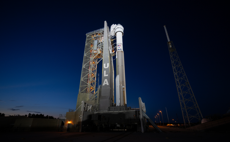 The Starliner spacecraft and Atlas V rocket that will be used in the launch (Image: Reproduction/NASA/Joel Kowsky) The Starliner spacecraft and Atlas V rocket that will be used in the launch (Image: Reproduction/NASA/Joel Kowsky)