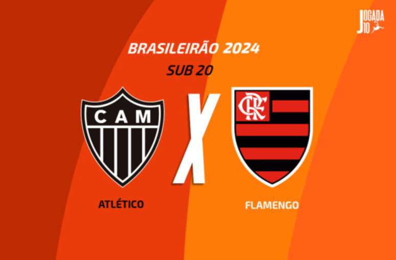 Fotos: Gledston Tavares / BH e Victor Andrade / CRF - Legenda: Atlético e Flamengo se enfrentam no Brasileirão Sub-20