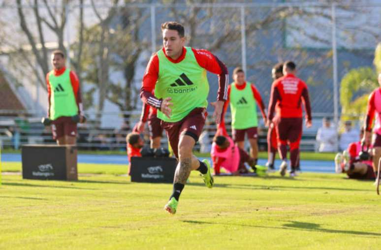 Foto Ricardo Duarte/Internacional - Legenda: Inter tem treinado no complexo esportivo da PUC-RS