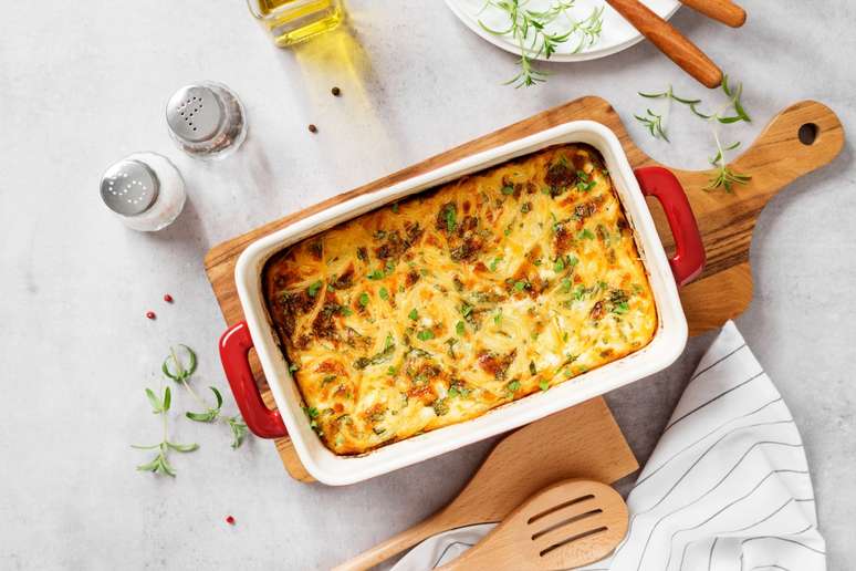 Torta de atum com legumes 