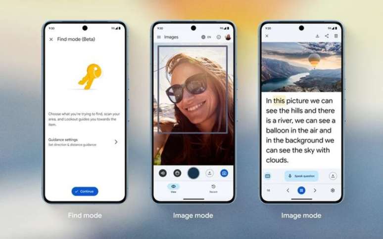 Lookout encontra objetos e cria resumos de imagens com IA (Imagem: Divulgação/Google)