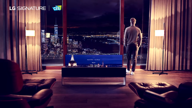 LG's rollable TV may have reached the end of the line (Image: Disclosure/LG) LG's rollable TV may have reached the end of the line (Image: Disclosure/LG)