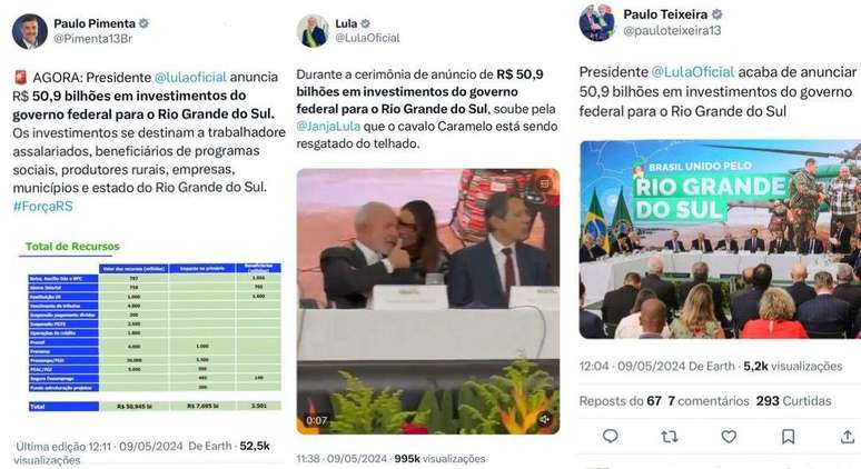 Lula e ministros chamam pacote com linhas de crédito e adiamento de impostos de "investimentos federais"