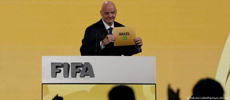 "Vamos agora organizar a melhor Copa do Mundo da história no Brasil" afirmou o presidente da Fifa, Gianni Infantino