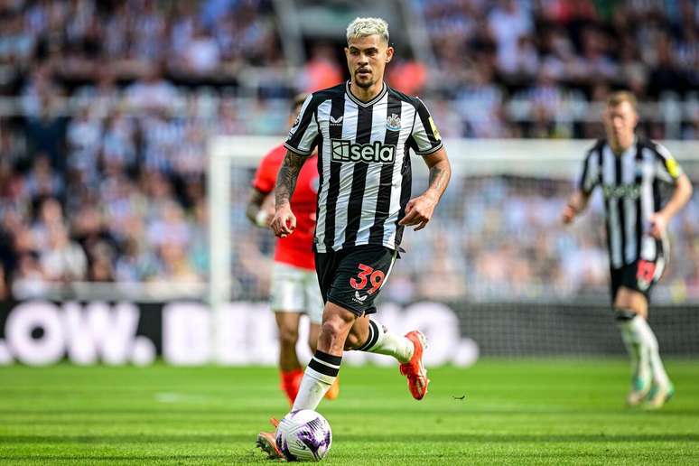 Bruno Guimarães (Newcastle) durante jogo contra o Brighton no dia 11.05.2024 