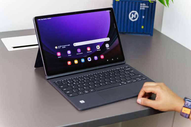 O Samsung Galaxy Tab S9 Plus é o melhor tablet Android para leitura (Imagem: Ivo Meneghel Jr/Canaltech)