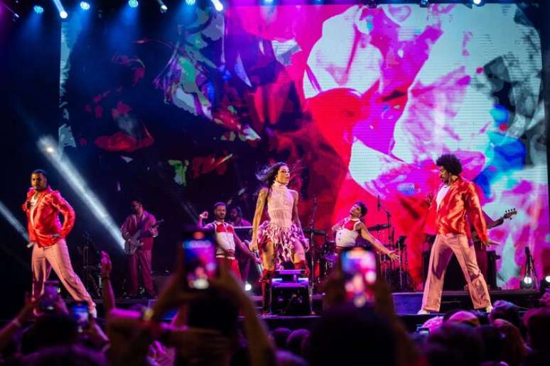 Show da cantora Pabllo Vittar durante a Virada Cultural 2024.