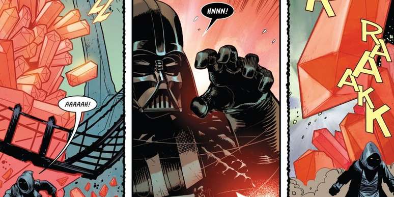 Darth Vader se apodera da cristal (Imagem: Reprodução/DC Comics)