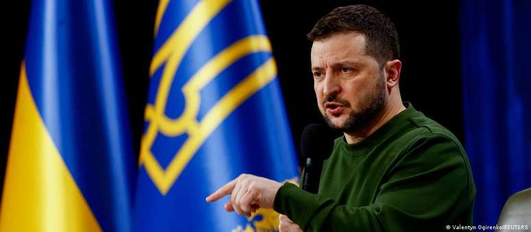 Zelenski conta com apoio considerável dos ucranianos que vivem no país ou no exterior, segundo pesquisas recentes