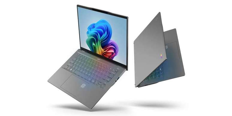 Notebooks Acer Swift 14 AI trazem tecla dedicada para Microsoft Copilot e NPU de 45 TOPs. (Imagem: Acer / Divulgação)