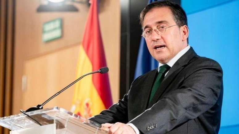 O Ministro das Relações Exteriores da Espanha, José Manuel Albares