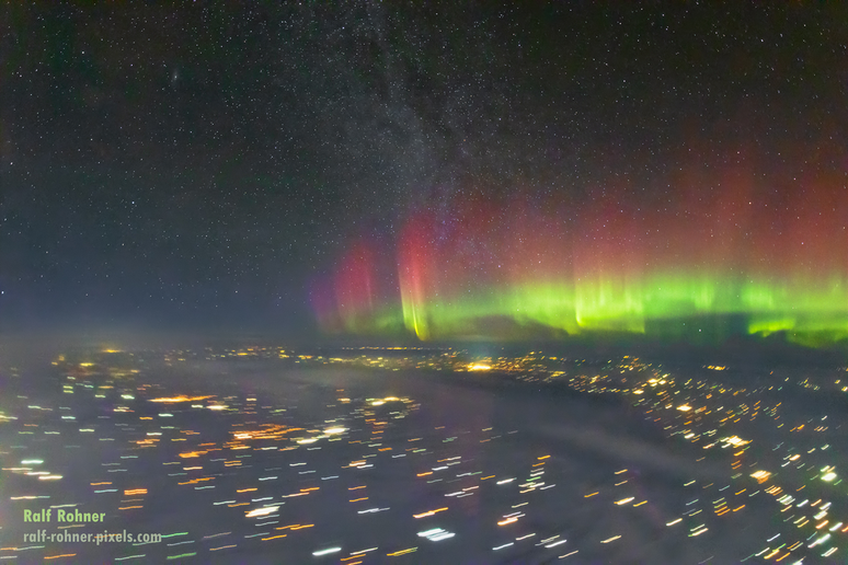 Northern Lights in Canada, in this year's photograph: the effect of the solar storm has passed from the atmosphere to the depths of the Earth (Image: Ralf Rohner) Northern Lights in Canada, in this year's photograph: the effect of the solar storm has passed from the atmosphere to the depths of the Earth (Image: Ralf Rohner)
