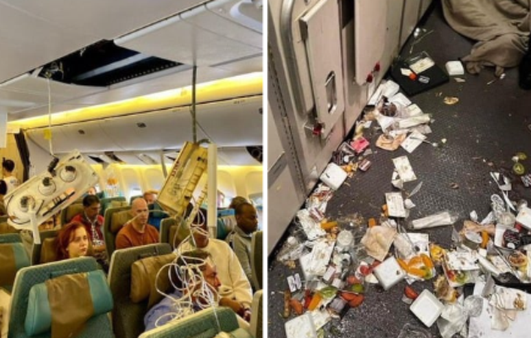 Um passageiro morreu de suspeita de ataque cardíaco e outros 30 ficaram feridos depois que um voo da Singapore Airlines enfrentou forte turbulência nesta terça-feira, 21