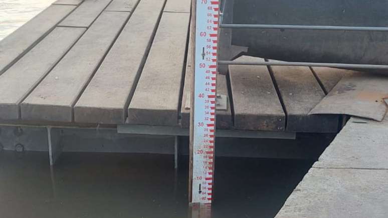 Segundo medição da ANA, o nível do lago Guaíba marcou 3,92 metros hoje (22) pela manhã