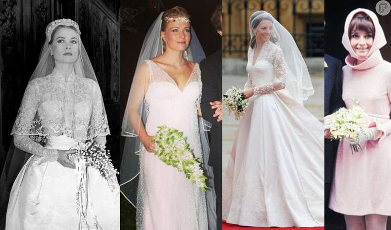 Vestido de casamento das famosas: x detalhes marcantes de looks de casamento de Angélica, Giovanna Ewbank e mais.