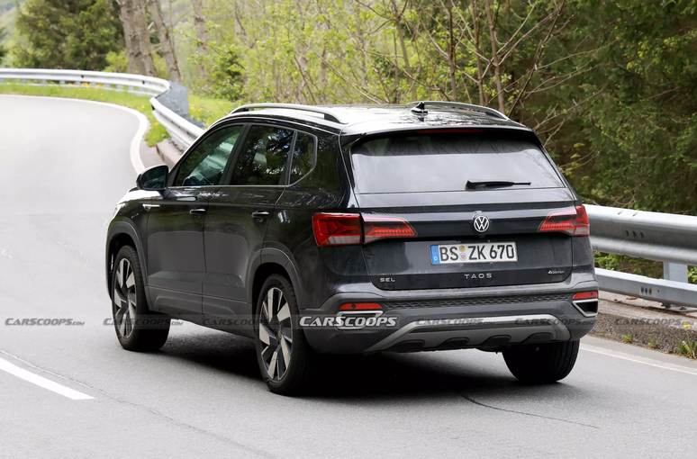 VW Taos flagrado em testes na Europa