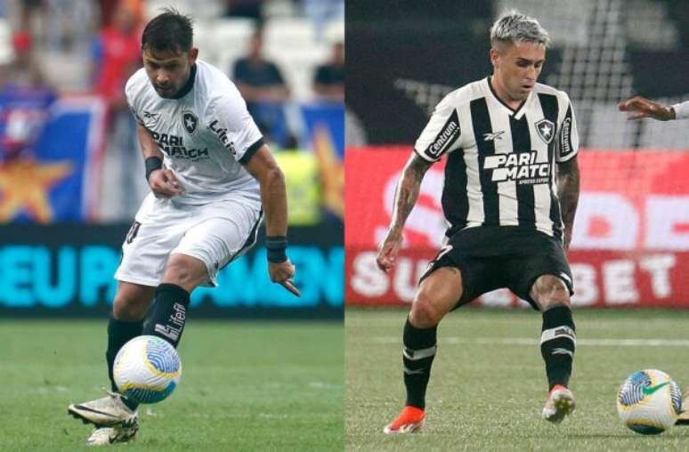 Fotos: Vítor Silva/BFR - Legenda: Romero e Hernández enfim voltam a ficar à disposição de Artur Jorge no Botafogo