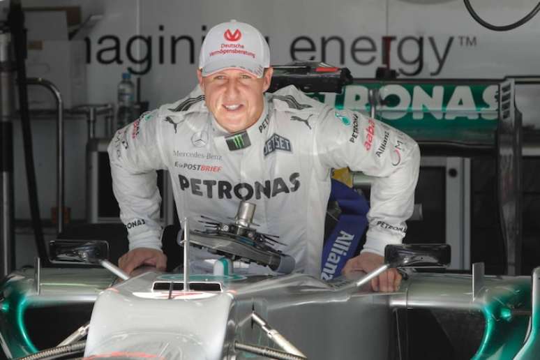 Michael Schumacher no GP de São Paulo da Fórmula 1.