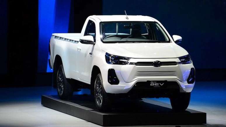 Toyota Hilux elétrica será baseada no conceito BEV, apresentado em 2022 (Imagem: Divulgação/Toyota)