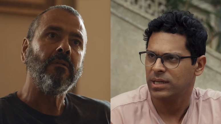 José Inocêncio (Marcos Palmeira) e José Augusto (Renan Monteiro) em Renascer (Divulgação / TV Globo)
