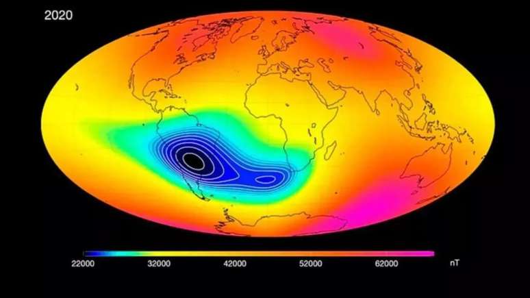 Anomalia Magnética do Atlântico Sul (AMAS) é monitorada por agências espaciais mundiais