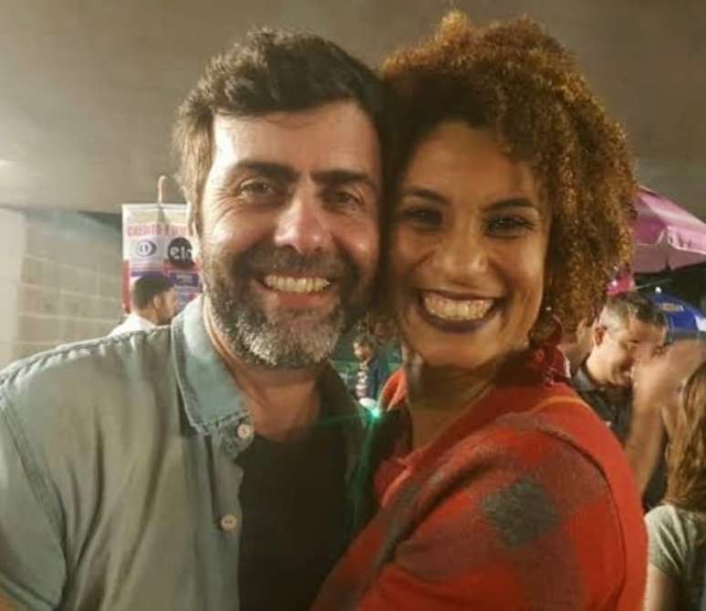 Marcelo Freixo e Marielle Franco