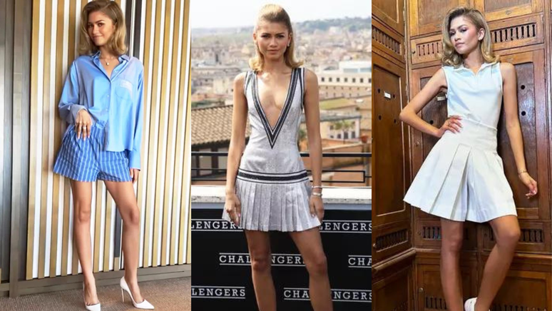 Looks na pegada "tennis-core" usados por Zendaya