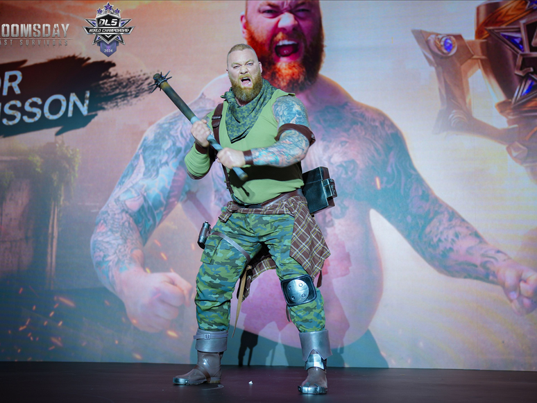 O ator Hafþór Júlíus Björnsson marcou presença no evento da IGG na Tailândia