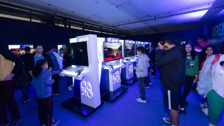 Quem compareceu ao evento também teve a oportunidade de jogar PlayStation 5