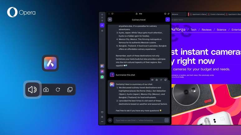 Opera e Google Cloud colaboram para impulsionar IA do navegador com modelos Gemini (Imagem: Divulgação/Opera)