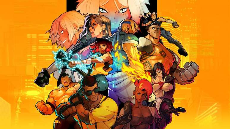 Streets of Rage 4 revitalizou o clássico, mas sem abrir mão de sua origem e agora é destaque da PlayStation Plus em junho de 2024 (Imagem: Divulgação/Dotemu)