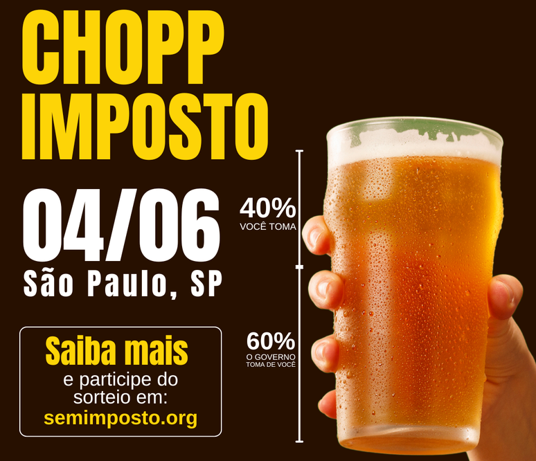 The largest tax-free Chopp in Sao Paulo will be in the next few days
