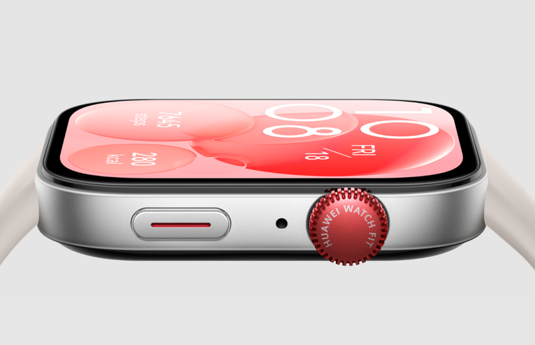 Produto tem visual parecido com o do Apple Watch (Imagem: Divulgação/Huawei)