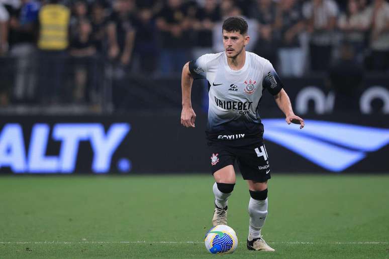 Hugo (Corinthians) durante jogo contra o América-RN no dia 22.05.2024 