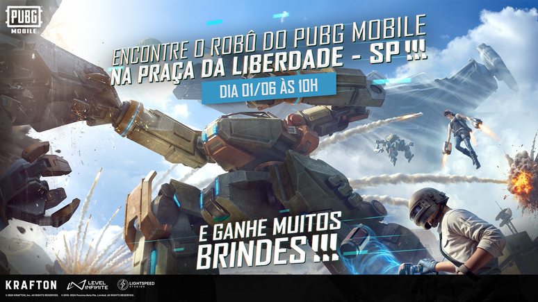 Evento de PUBG Mobile promete agitar a Praça da Liberdade, em São Paulo, neste sábado (1)