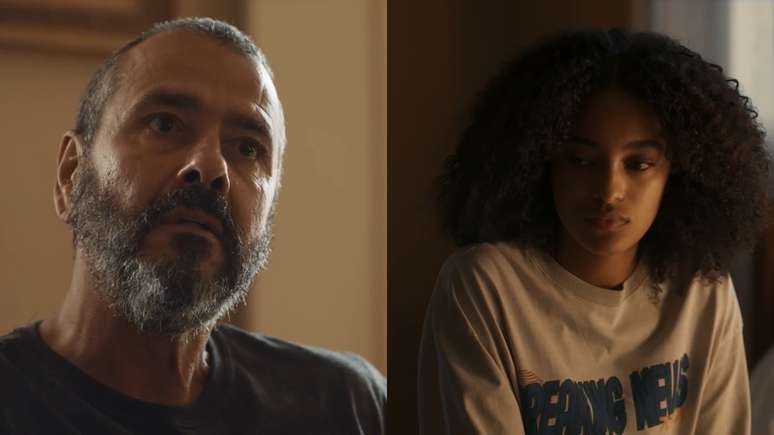 José Inocêncio (Marcos Palmeira) e Teca (Lívia Silva) em Renascer (Divulgação / TV Globo)