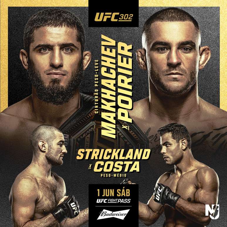 UFC 302 será neste sábado 