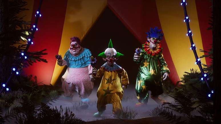 It's impossible to take a game featuring cotton candy-wielding clowns seriously (Image: Screenshot/Durval Ramos/Canaltech) It's impossible to take a game featuring cotton candy-wielding clowns seriously (Image: Screenshot/Durval Ramos/Canaltech)
