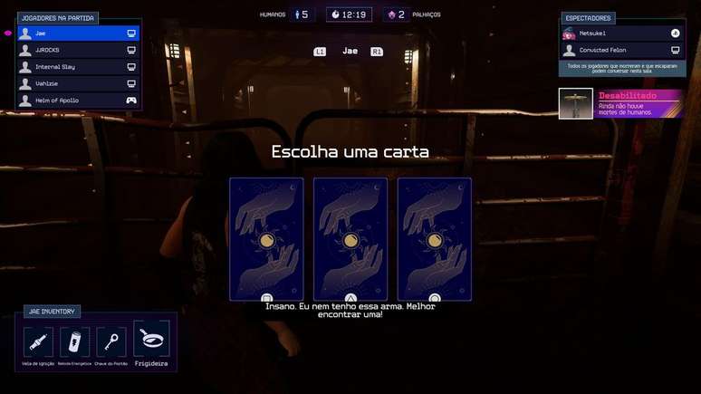 The Hand of Destiny is a great mechanic to keep dead players active in the game (Image: Screenshot/Durval Ramos/Canaltech) The Hand of Destiny is a great mechanic to keep dead players active in the game (Image: Screenshot/Durval Ramos/Canaltech)