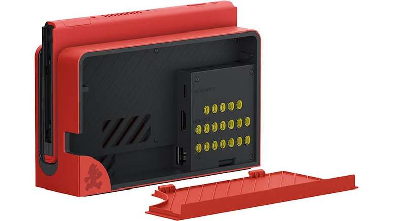 Edição especial do Mario do Nintendo Switch OLED traz detalhes divertidos em design vermelho vibrante. (Imagem: Nintendo / Divulgação)