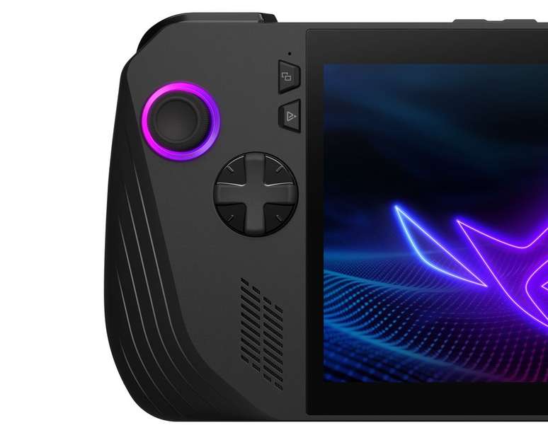 Direcional D-Pad foi reformulado para melhorar a sensação tátil e resposta em jogos de luta e de plataforma. (Imagem: ASUS / Divulgação)