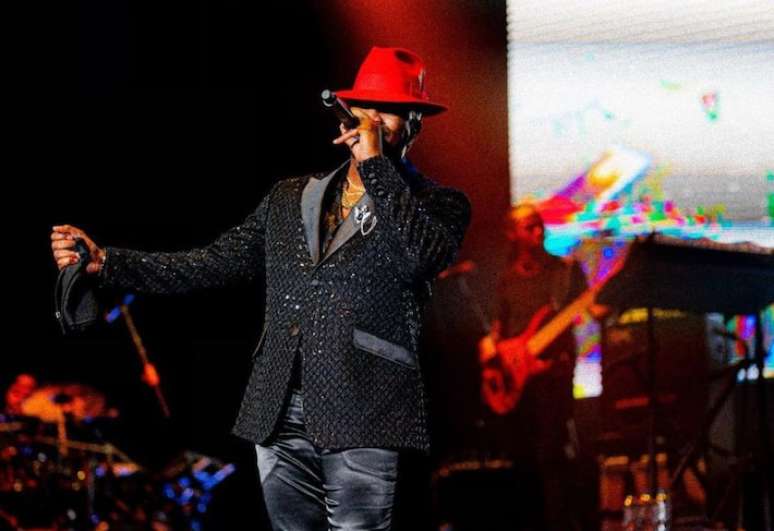 Ne-Yo durante sua apresentaçã no The Town, em 2023.