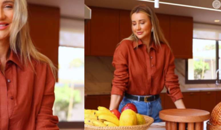 Ana Paula Siebert shows details of the recently renovated luxurious kitchen in her farmhouse: ‘A dream of years’