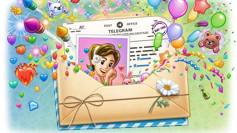Telegram gets animations in messages and searches with hashtags