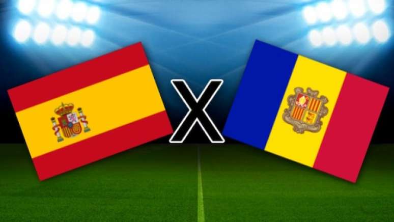 Espanha e Andorra se enfrentam em partida amistosa.