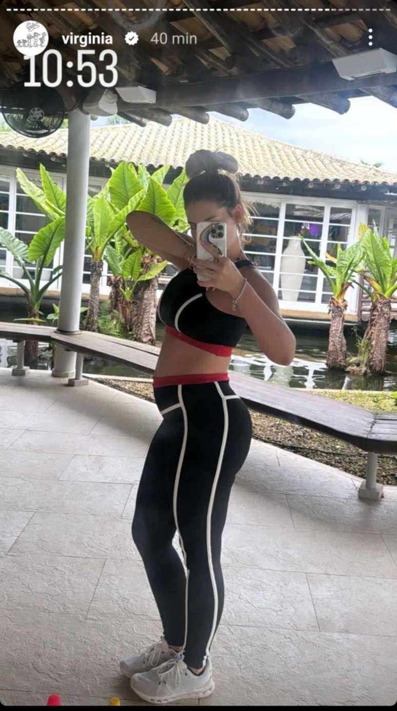 Virginia amazes by showing off the size of her pregnant belly: ‘It’s big’