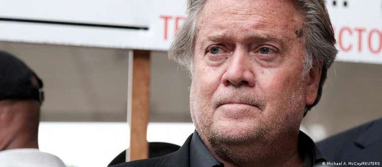 Bannon foi um dos formuladores por tr&aacute;s da campanha presidencial de 2016 de Trump