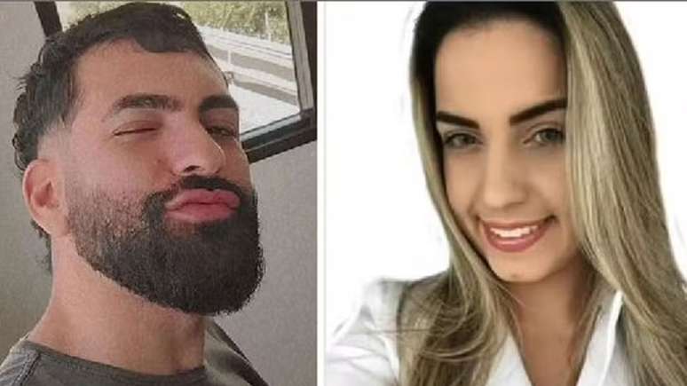 O empresário Henrique Chagas e a dona da clínica, a influenciadora Natalia Becker